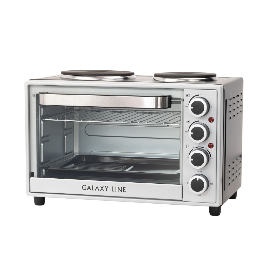 Мини-печь 3300Вт, объем 28л, мощность духовки 1500Вт Galaxy LINE GL 2604 /1