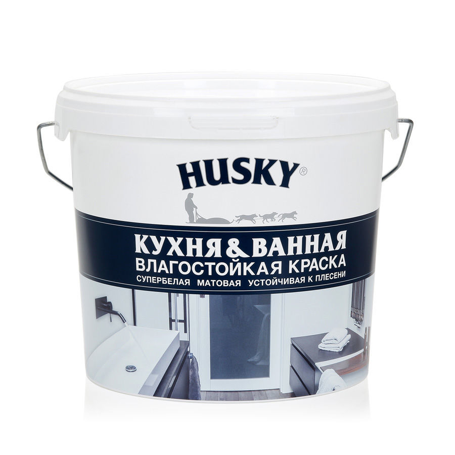 HUSKY Краска для кухонь и ванных комнат (5л) -20С°