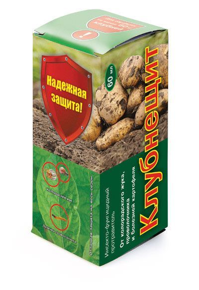 Клубнещит для обработки клубней ((от колор.жука,мошки,гнили,мучн. росы,парши) ВХ 60 мл/48