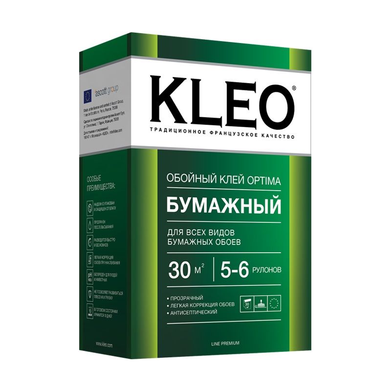 KLEO OPTIMA 5-6, Клей для любых бумажных обоев,сыпучий