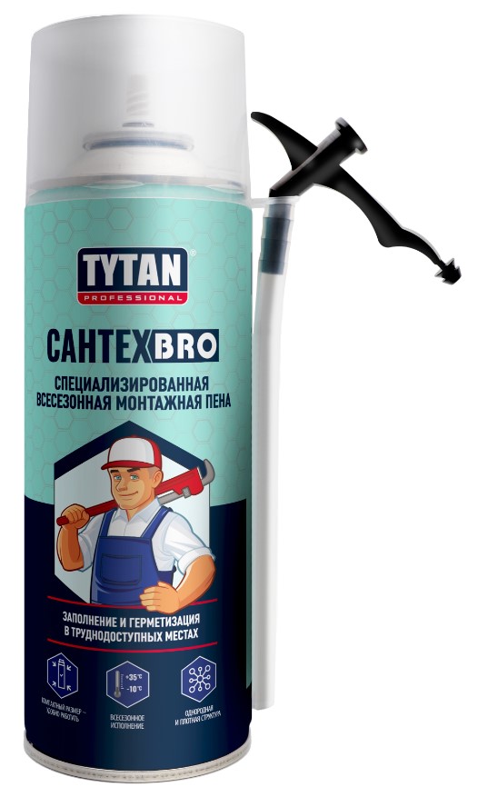 Пена Tytan Profe САНТЕХБРО бытовая всесезонная 500мл/12