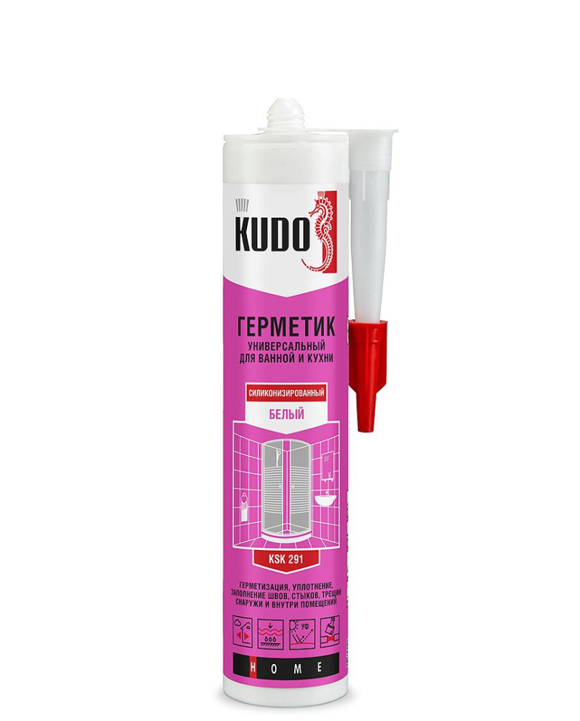 Герметик KUDO KSK-291 c/a универ/белый 280ml\12 KUSSAC280WP-1