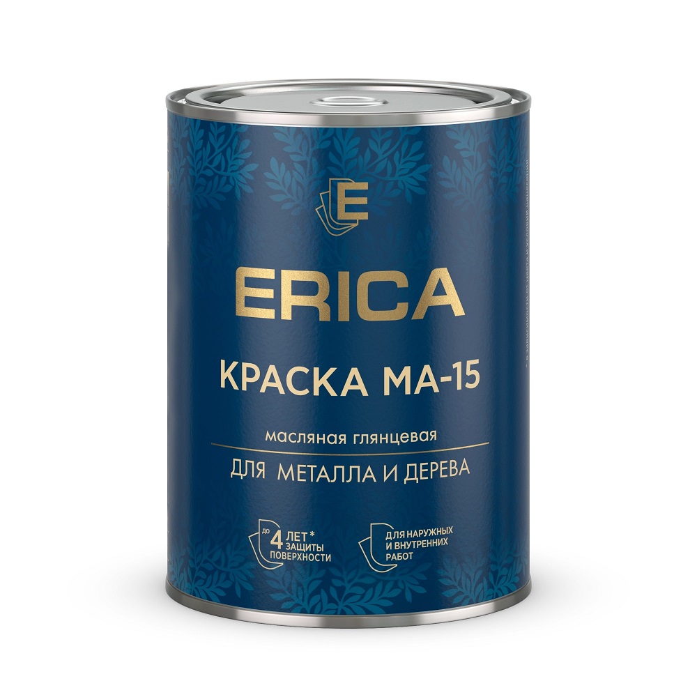 Краска  МА-15 масляная глянец ERICA сурик 2,6 кг/6