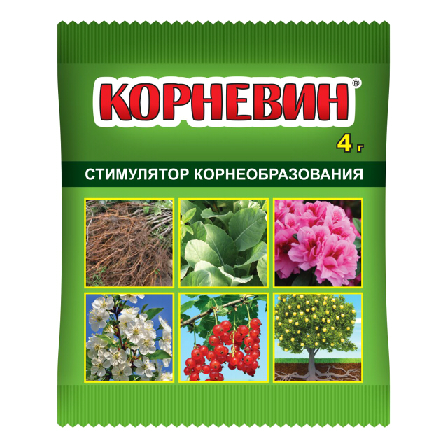 Корневин стимулятор корнеобразования 4г/400