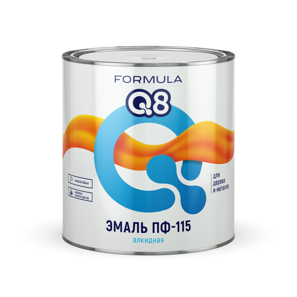 Эмаль ПФ-115 FORMULA Q8 вишневая  6кг/2/