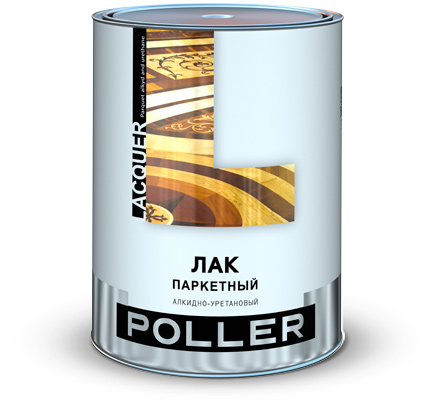 Лак  паркетный POLLER глянцевый. ф. 0,9/14 Престиж