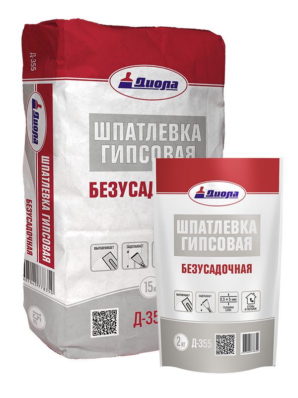 Шпатлевка безусад. Д-355  2 кг по 10шт