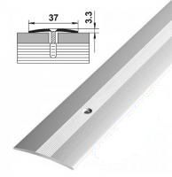 Порог А6- 37 мм анодированный СЕРЕБРО 0,9 м