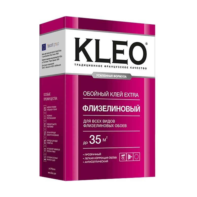 KLEO EXTRA 35, Клей для флизелиновых обоев,сыпучий