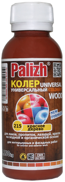 Паста колер.Палиж WOOD №215 красное дерево 0.1л/6