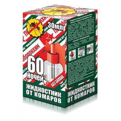 Жидкость для фум Оборонхим 60 ночей зеленая(комар,мошка)/24