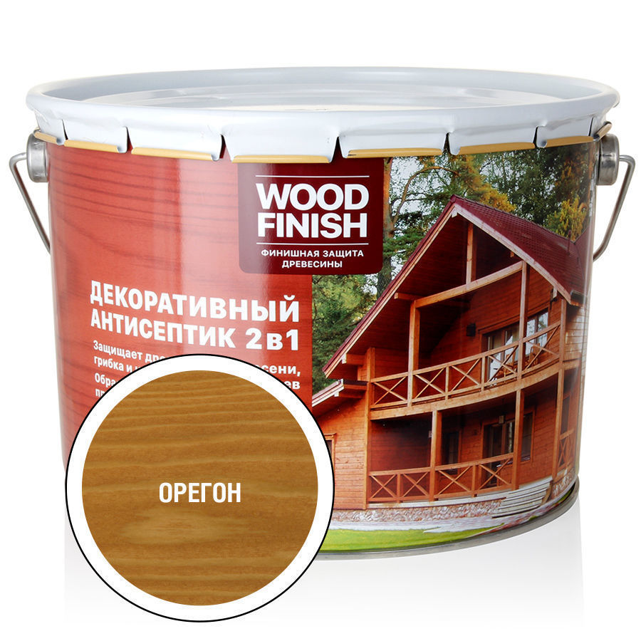 WOOD FINISH декоративный антисептик орегон 9л