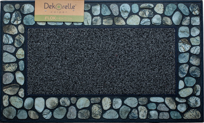 Коврик флокированный Dekorelle FLOK G019, разм. 45*75cm (10 шт/кор)