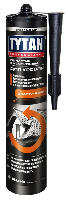 Герметик Tytan Professional каучуковый для кровли бесцветный 310мл/12