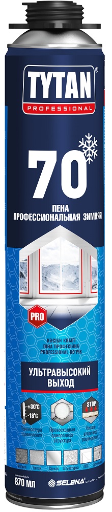 КОМПЛЕКТ Пена Tytan Profe 70 ЗИМНЯЯ(-20С) 3 КОРОБКИ*12=36шт СТОПЦЕНА!!!