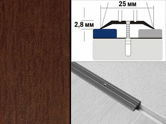 Порог А1- 25 мм МАХАГОН № 17/0,9 м