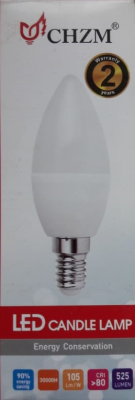Лампа Свеча  J-TORCH  LED  6W E14 6500K  /10/100